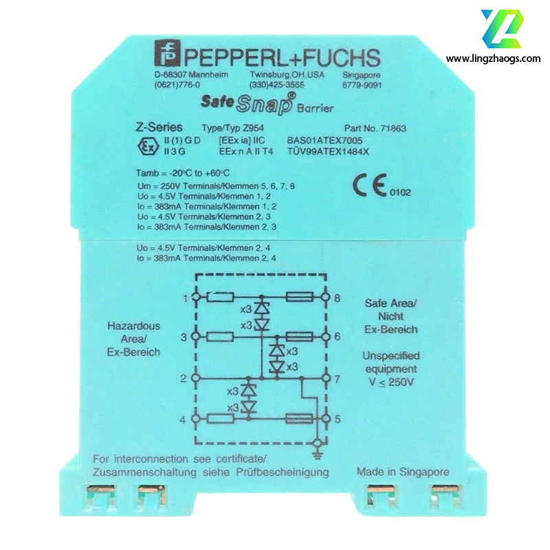 PEPPERL+FUCHS Z954 齐纳式安全栅