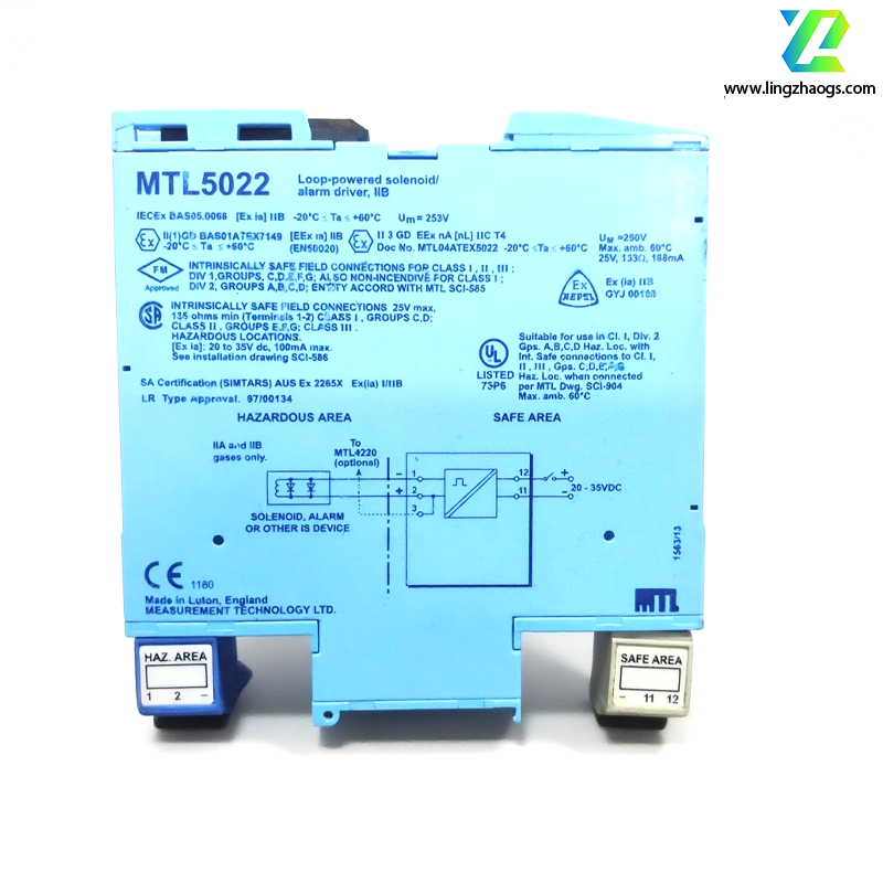 MTL  MTL5022 单通道开关量信号输出安全栅