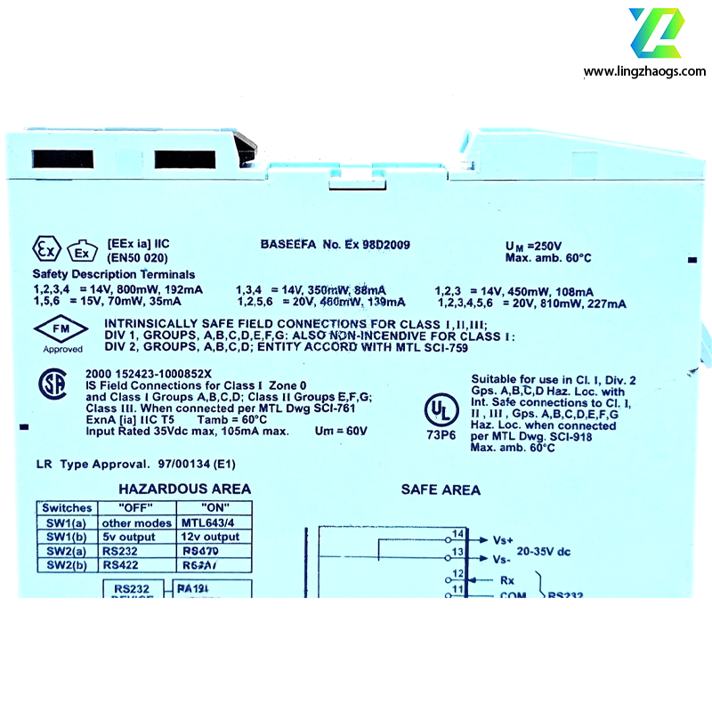 MTL  MTL5051 Serial Data Communication Isolator