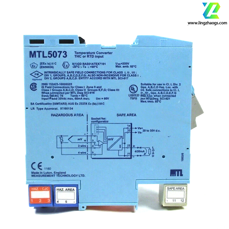 MTL  MTL5073 Temperature Transmitter Isolation Safety Barrier