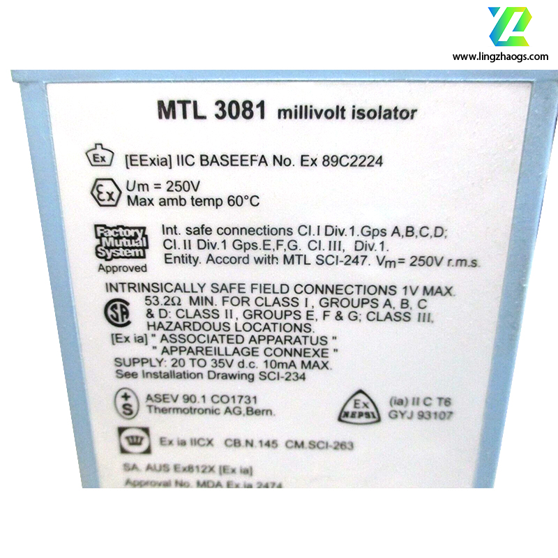 MTL MTL3081 毫伏隔离器