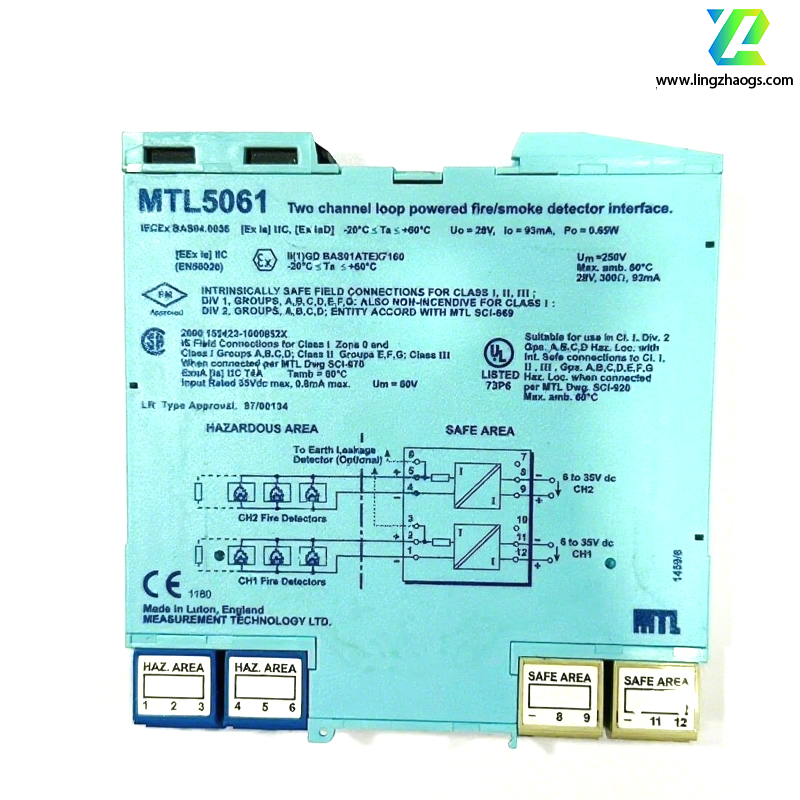 MTL  MTL5061 双通道环路供电型接口模块