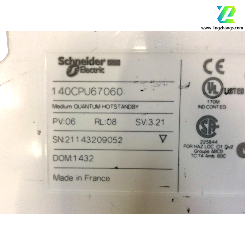 Schneider 140CPU67060 High-Performance Central Processing Unit (CPU) Module 