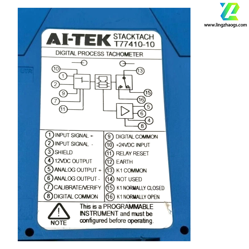 AI-TEK T77410-10 Single-Input Industrial Tachometer