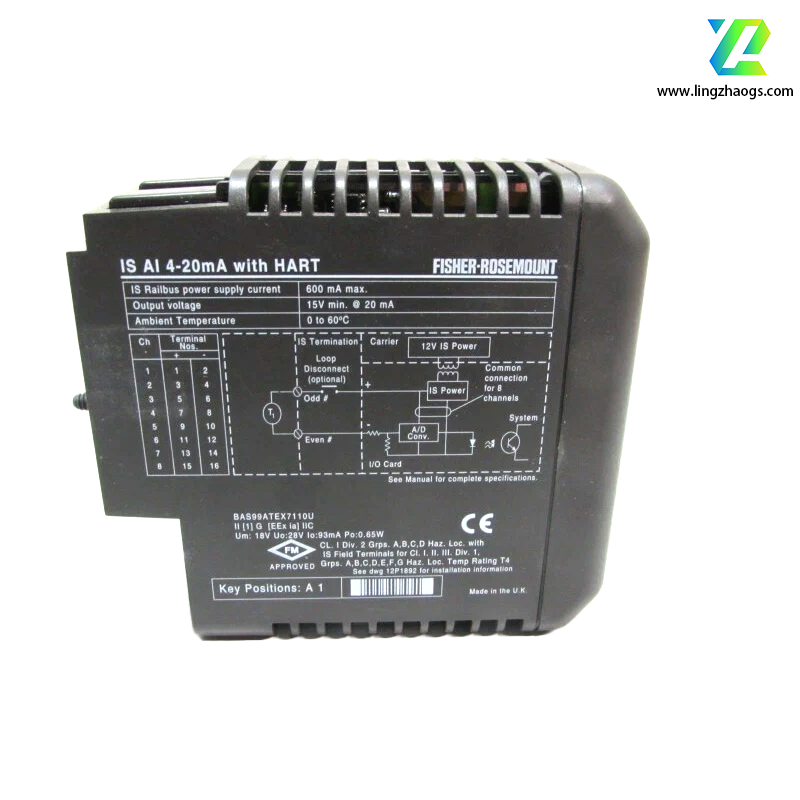 Emerson KJ3102X1-BA1 8-channel Analog Input (AI) Module