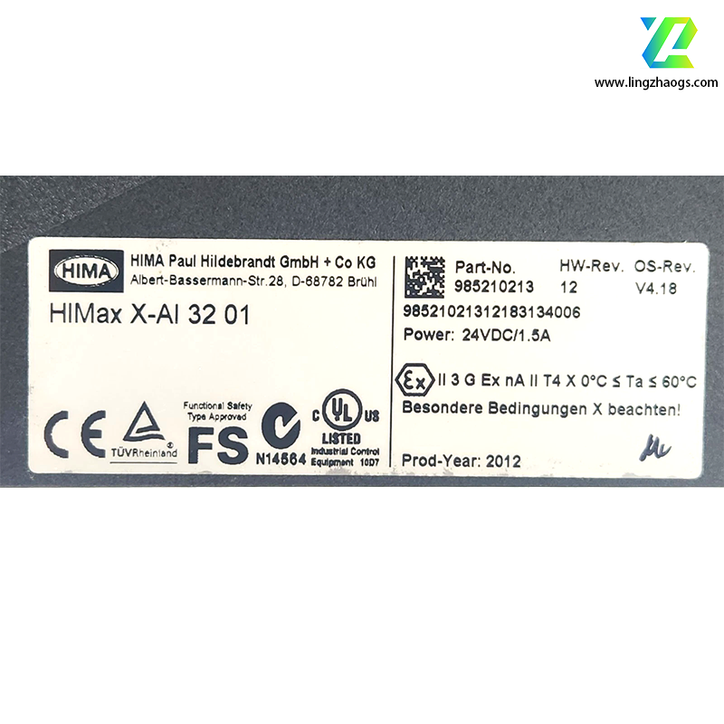 HIMA HIMax X-AI 32 01 Analog Input Module